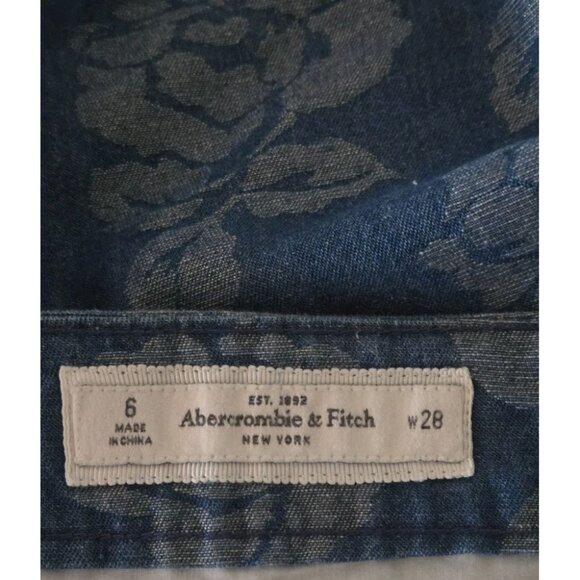 Abercrombie & Fitch Y2K Style Mini Skirt with liner shimmery Floral size 6 - Picture 4 of 5